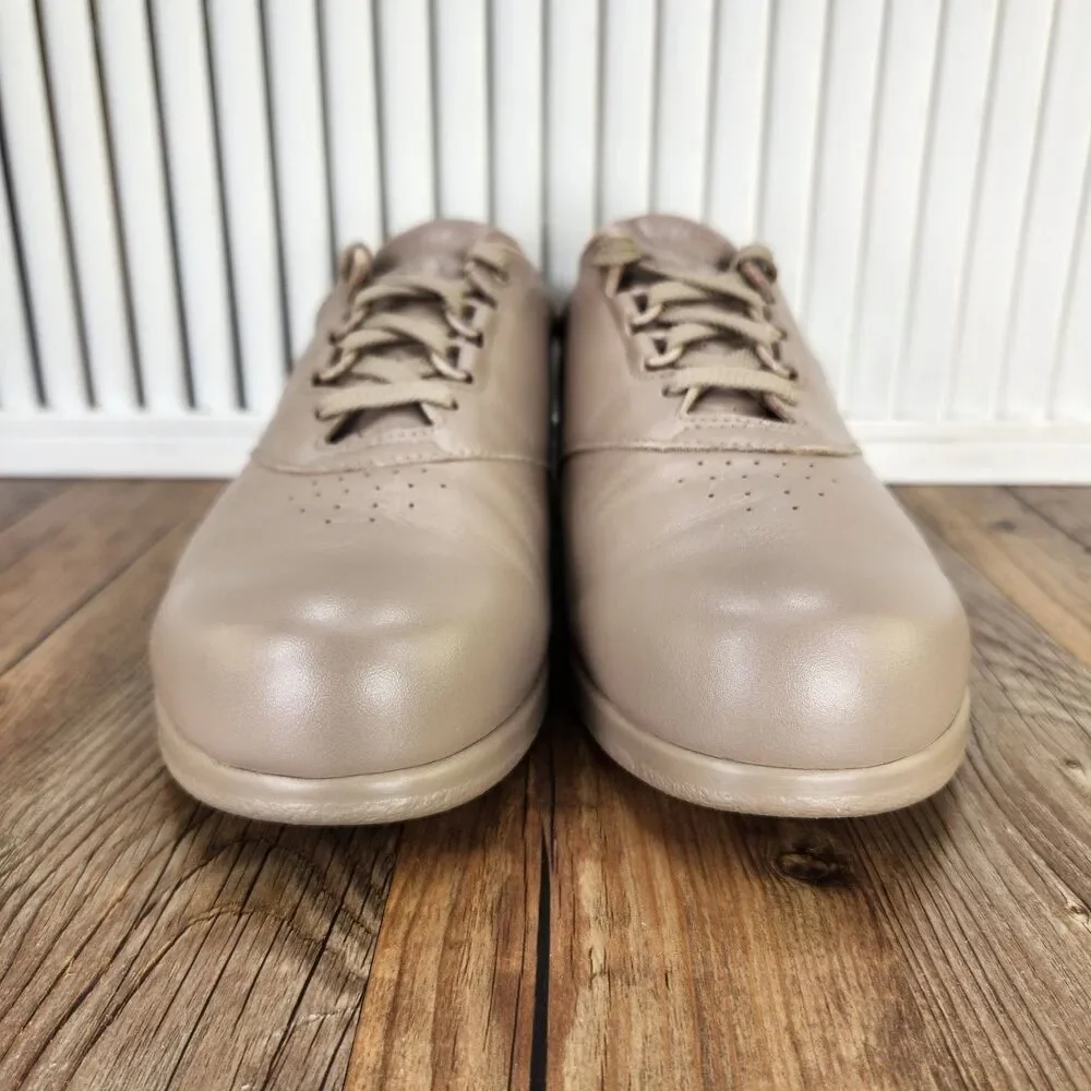 SAS Free Time Womens Size 10 M Mocha Leather Tripad Comfort Walking Shoes USA